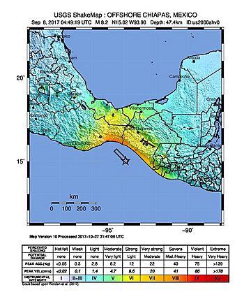 2017 Intensity of the earthquake in Mexico (Chiapas).jpg