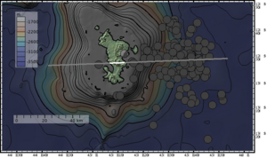 2019-03-08-Mayotte-Bathymetry-EQs-Section