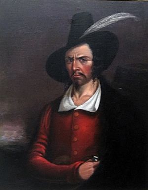 Anonymous portrait of Jean Lafitte, early 19th century, Rosenberg Library, Galveston, Texas