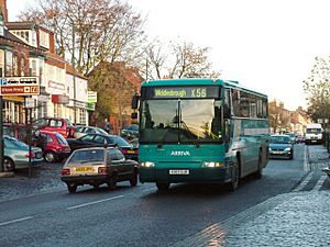 Arriva Bus Passing Bus Stop At South End Of Westgate - geograph.org.uk - 80998