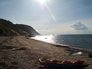 A beach in Baiting Hollow.