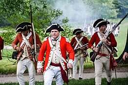 British Soldiers and Officer