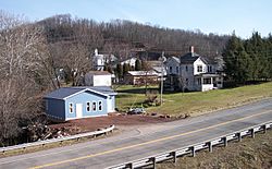 Buildings along Route 16 in Ellenboro in 2007