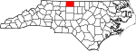 State map highlighting Rockingham County