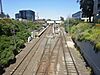 Moorabin platforms 1–3 viewed from a nearby bridge