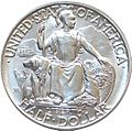 San diego-california pacific exposition half dollar commemorative obverse