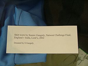 Shirtof Sourav Ganguly