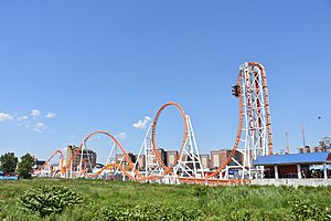 Thunderbolt roller coaster, Coney Island (June 2016)