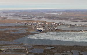 Aerial View of Prudhoe Bay