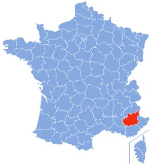 Location of Alpes-de-Haute-Provence in France