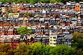 Boston backbay brownstones