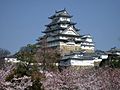 Castle Himeji sakura01 adjusted