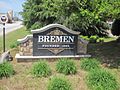 City sign in Bremen, Georgia