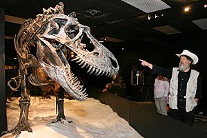 Dr. Bob Bakker with Dino