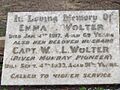 Emma Wolter gravestone