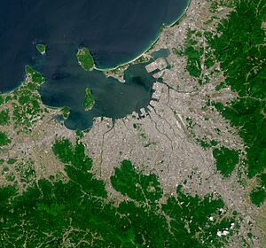 Fukuoka by Sentinel-2, 2020-05-26