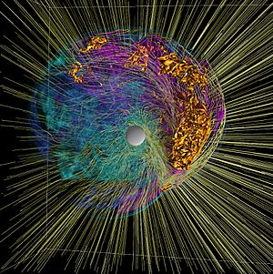 Illuminated line volume supernova