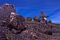 Inuksuit in Auyuittuq, Nunavut