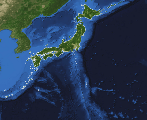 Japan-Archipelago-Outlined-Islands-Map