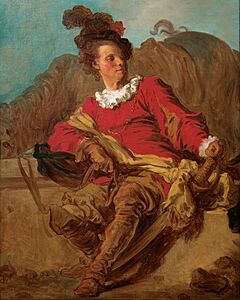 Jean-Honoré Fragonard - Jean-Claude Richard, Abbot of Saint-Non, Dressed 'a l'Espagnole' - Google Art Project