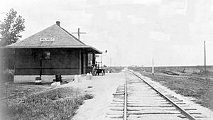 Railway depot, Wilmot, Kansas