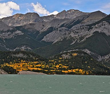 Skogan Peak and Barrier Lake