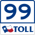 State Highway 99 toll marker