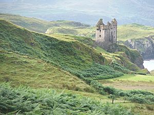 Across Kerrera with castle