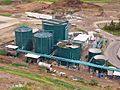 Anaerobic digesters overhead view