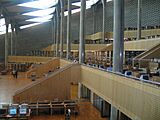 The Bibliotheca Alexandrina Pool, adjacent to the library outer wall
