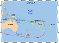 Bounty Voyages Map