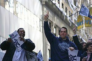 CC Sabathia Mark Teixeira World Series parade 2009