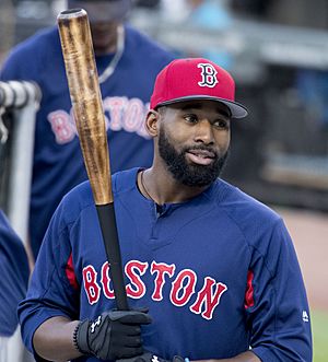 Jackie Bradley Jr. in 2017 (36547479673).jpg