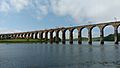 LNER Train crosses Royal Border Bridge, Berwick