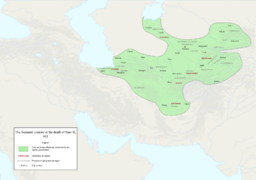 Map of the Samanid amirate at the death of Nasr II, 943