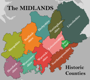 Midlands counties