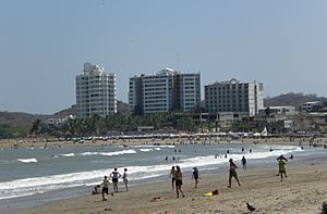 A beach in Playas