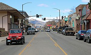 Railroad Avenue in Rifle looking north.