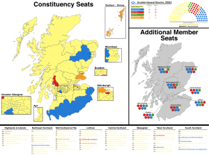 Scottish Parliament election map 2021