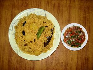 Tehri With Kachumbar Salad.JPG