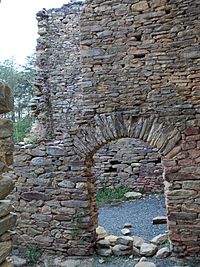 View of walls Rock House Stokes County North Carolina