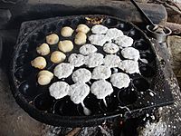 A shot of Kuzhi paniyaram making