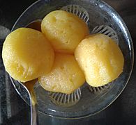 Bengali orange rasgulla