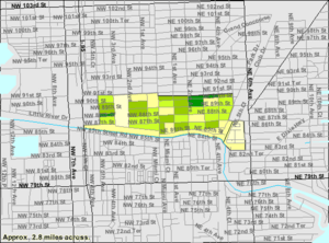 U.S. Census Bureau map showing village boundaries