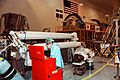 Japanese Experiment Module and its robotic arm in gold light in the SSPF