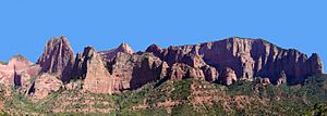 Kolob Canyons midway through Kolob Canyons Road