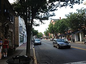 Main Street northbound approaching State Street Doylestown