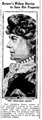 Mrs Busch newspaper photo