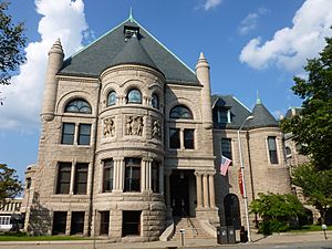 Pollard Memorial Library; Lowell, MA; south (front) side; 2011-08-20