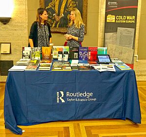 Routledge stand at Senate House History Day 2018